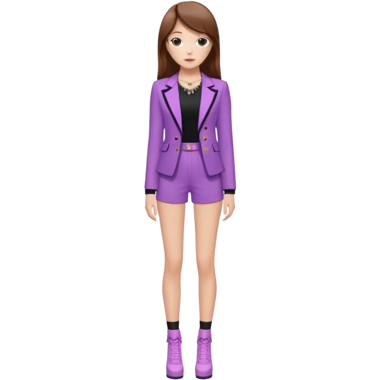 Pelo castaño,delgada,alta, mi color favorito es el lila me gusta lo coquet y lo asthetic,estoy asiendo mi Glow up y soy fan a BLAK PINK 🖤🩷 emoji