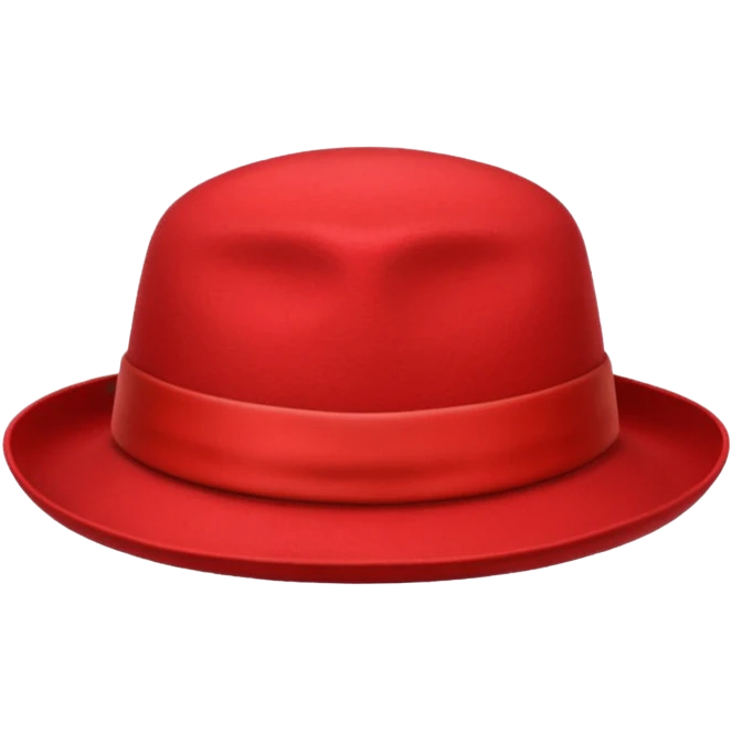 only red hat emoji