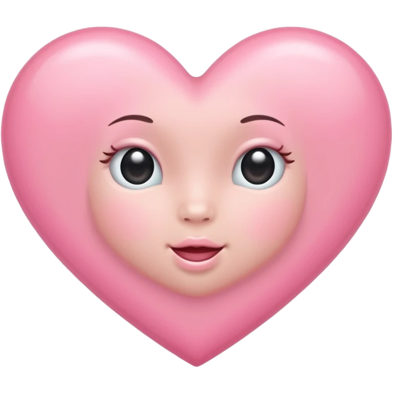 Baby pink heart emoji