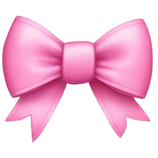 a cute pink bow emoji