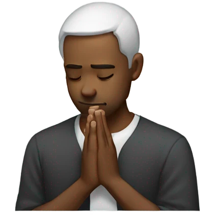 Man praying emoji