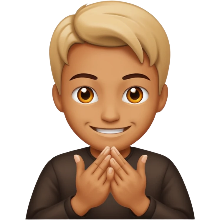 Evil smile rubbing hands together emoji