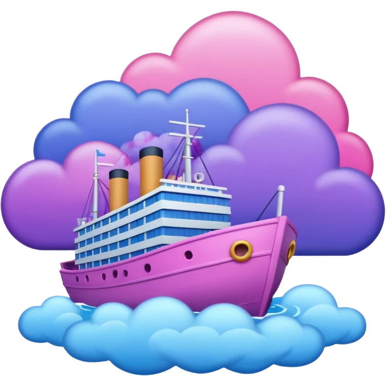 sinking ship in figma colours emoji