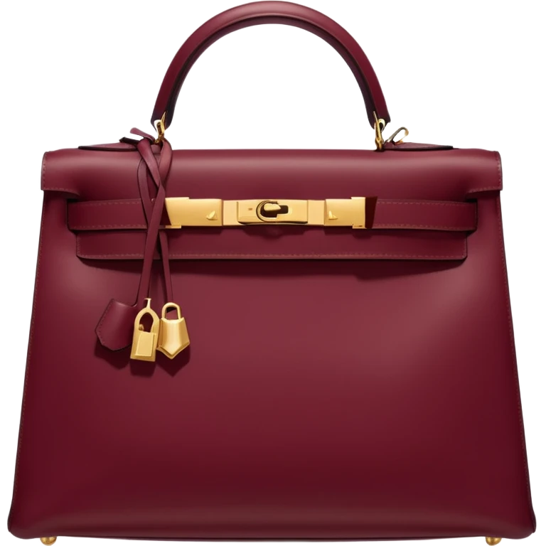 hermes kelly burgundy color bag  emoji
