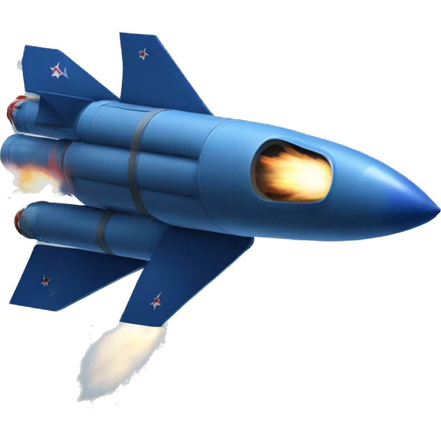 Full Navy Rocket with « Blue Fast Pack » test inside  emoji