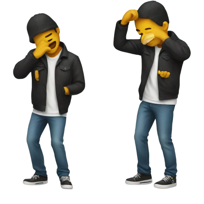 Someone dabbing  emoji