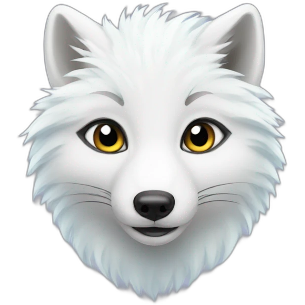 Arctic fox emoji