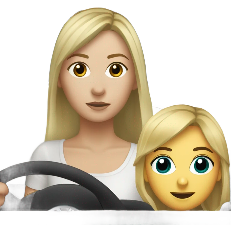 White Volkswagen Jetta GLI 2013 with dirty blonde girl driving it emoji