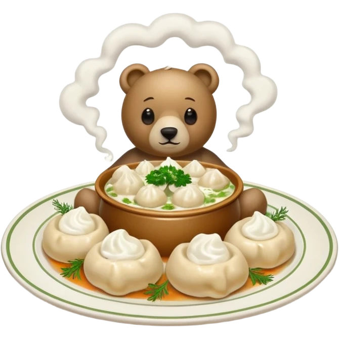 пельмени из медведя emoji