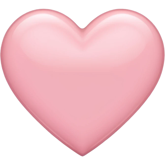 Light pink heart emoji