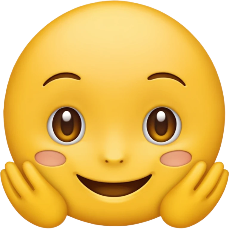 Emoji, yellow round teasing smile emoji