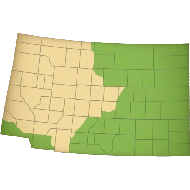 Map of north dakota emoji