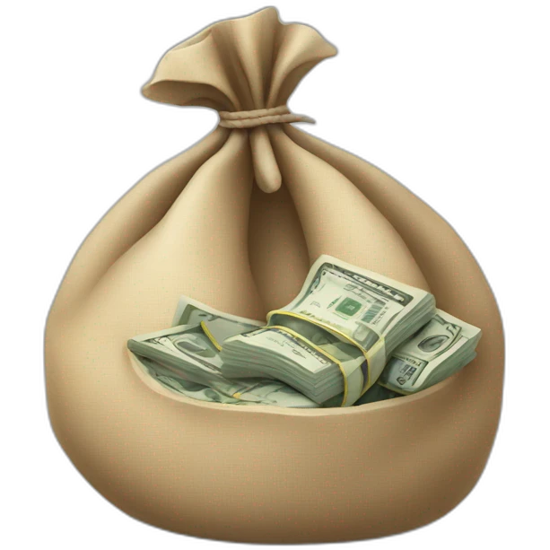 overloaded money bag emoji