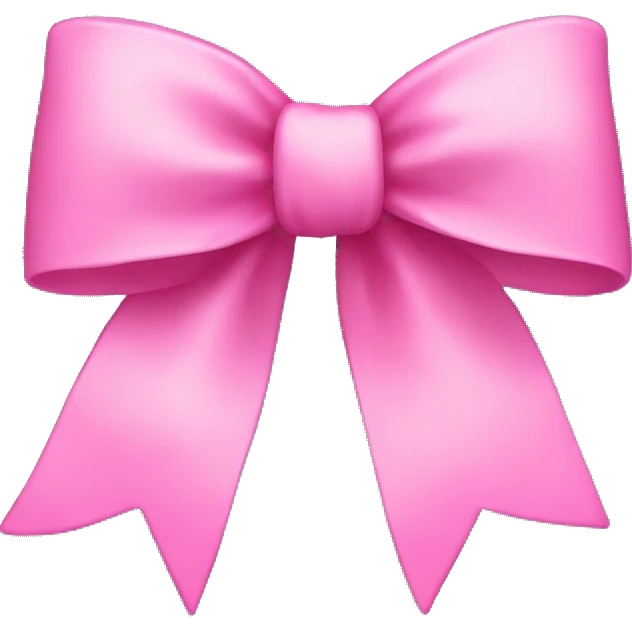Pink bow emoji