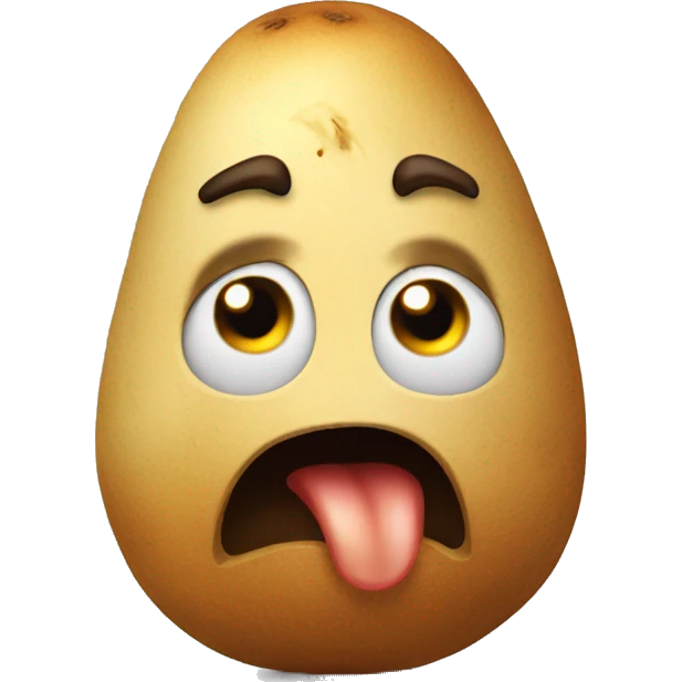 scared potatoe emoji
