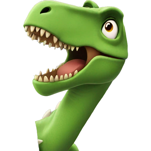 Dinosaur on a plane emoji