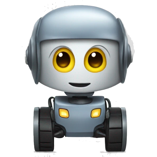 Robot driving emoji