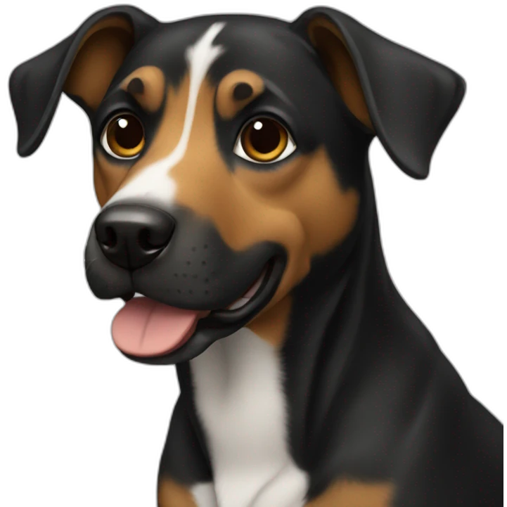 Dog black  emoji