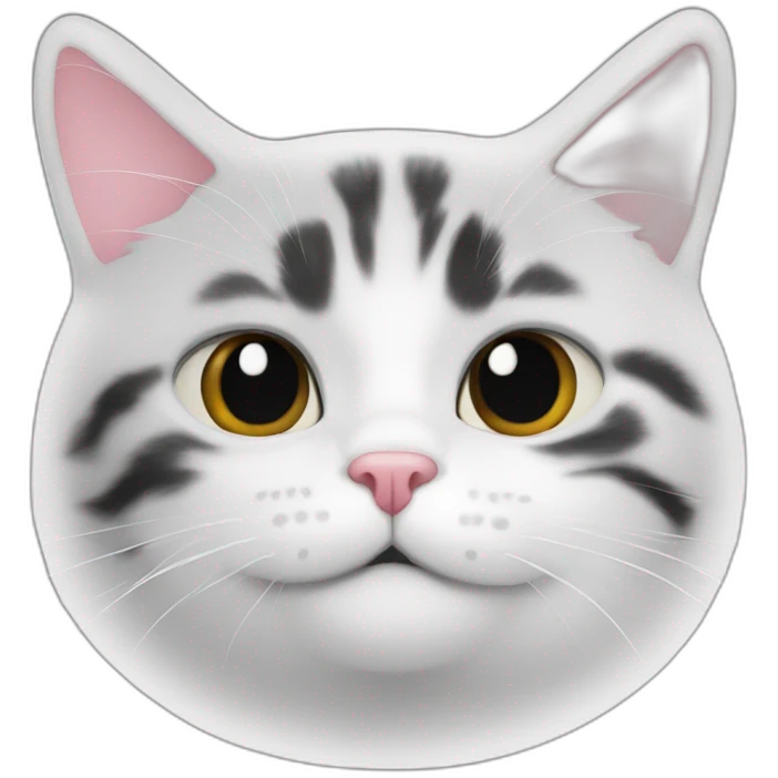 chat blanc et noir emoji