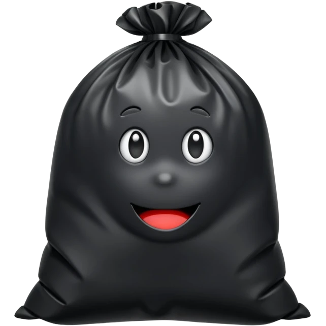 trash bag with nothin on it, just the plain trash bag emoji