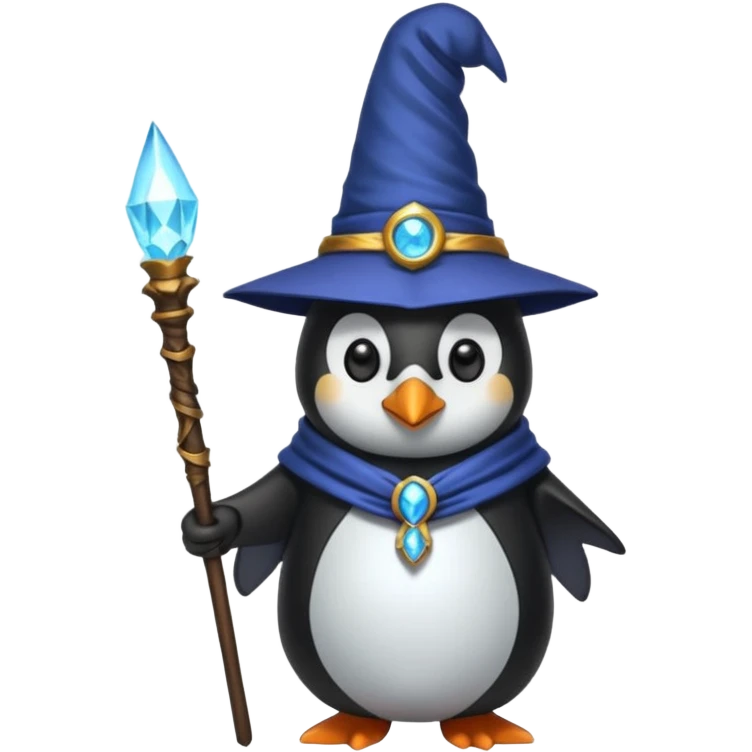Penguin Wizard emoji