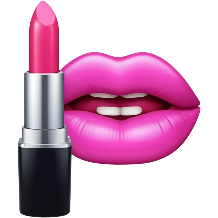 pink lovely lipstick emoji