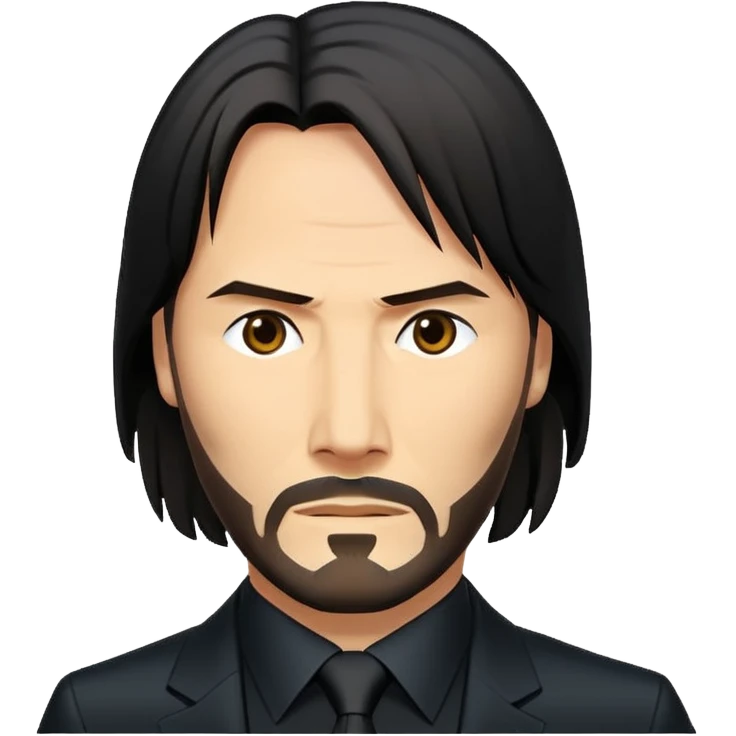 Masculinity John wick emoji size 100x100 pixel emoji
