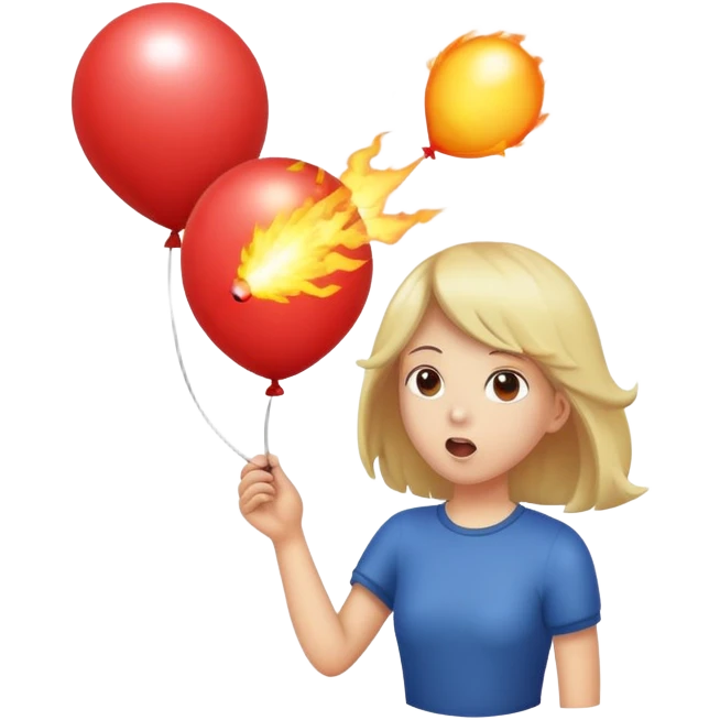 person blowing up a balloon emoji