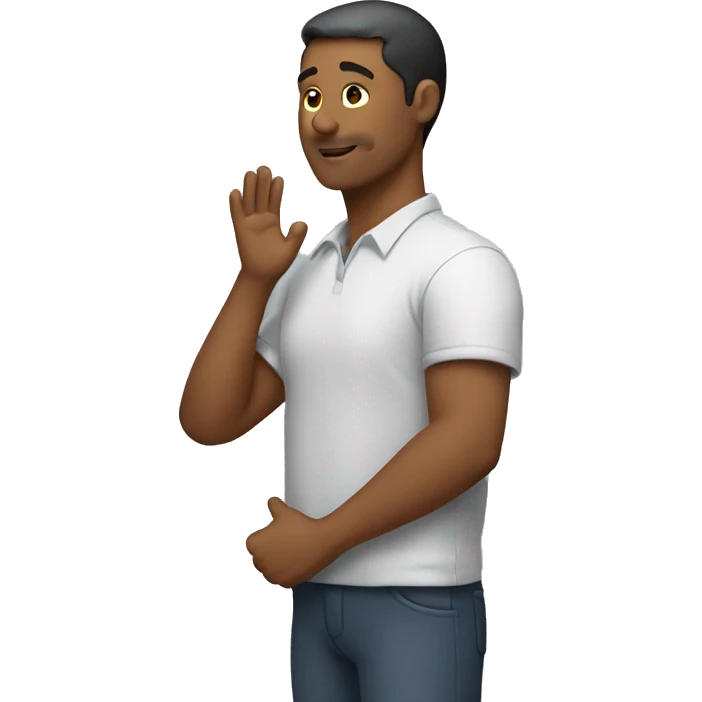 human doing a pat on the shoulder  emoji