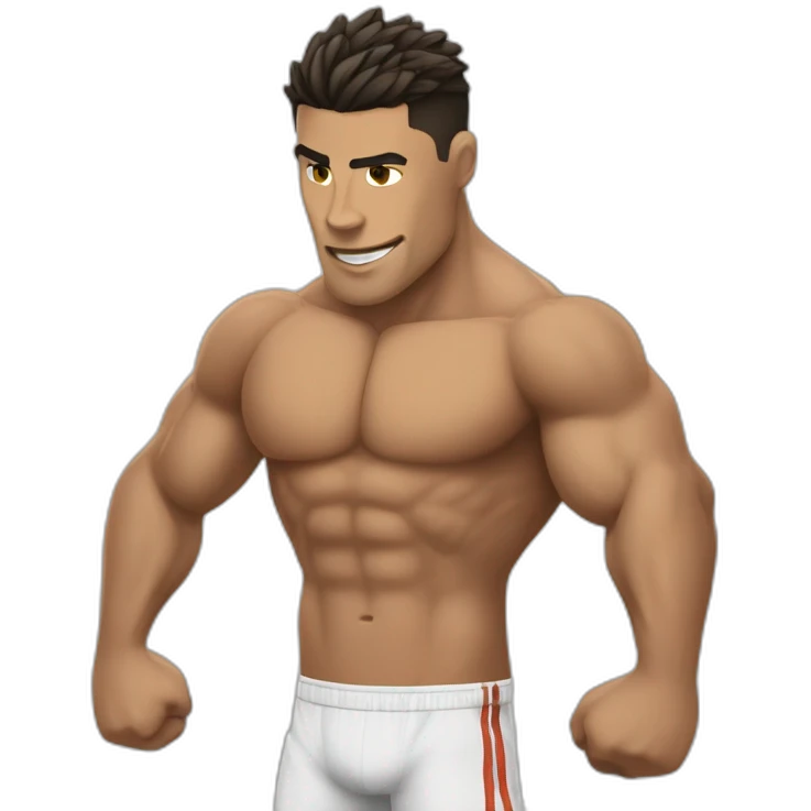 ronaldo tres musclé emoji
