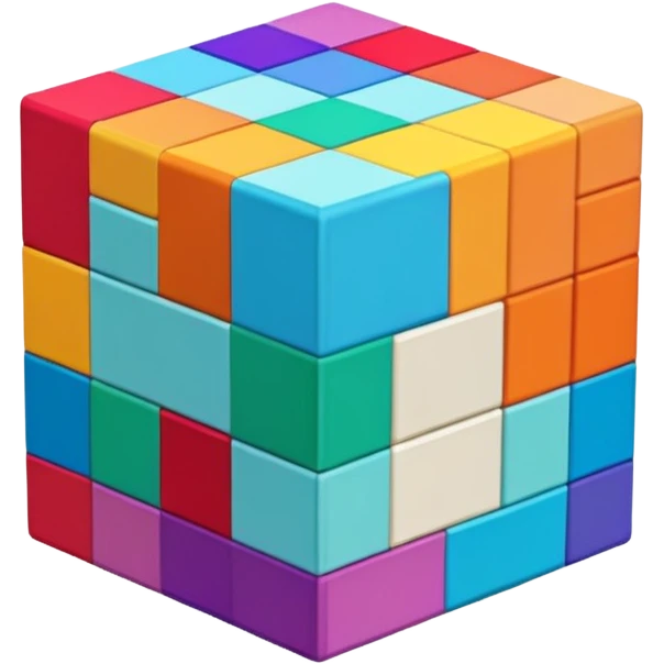 computer screen showing a Minecraft cube emoji