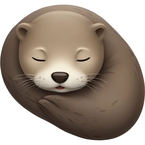 Sleeping otter emoji