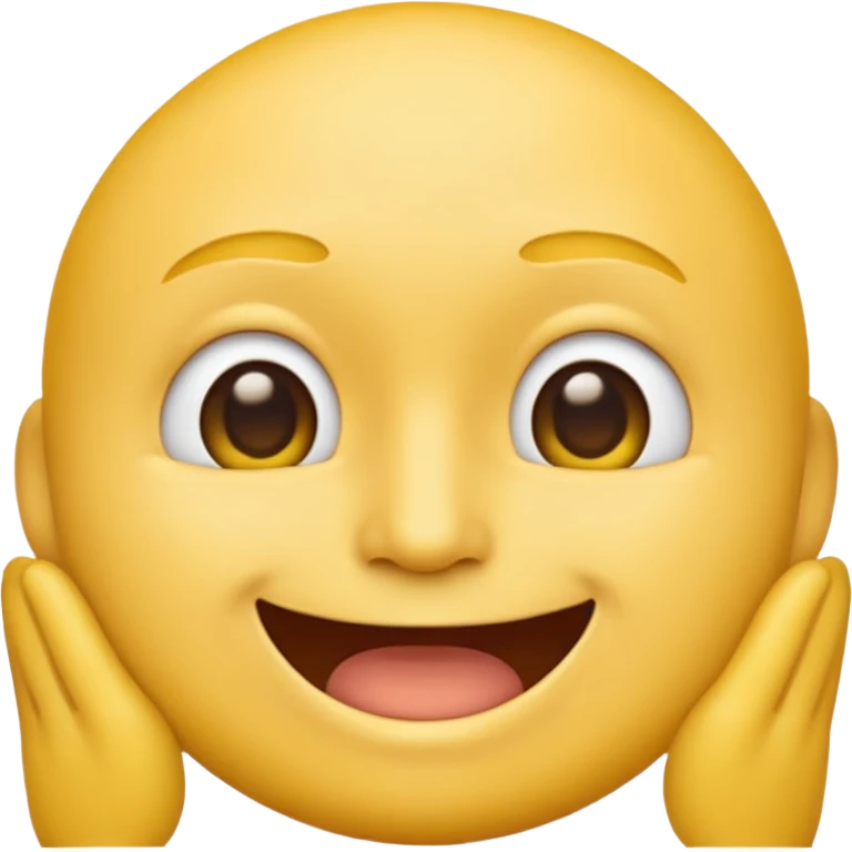 a yellow male emoji with a (closed mouth) emoji