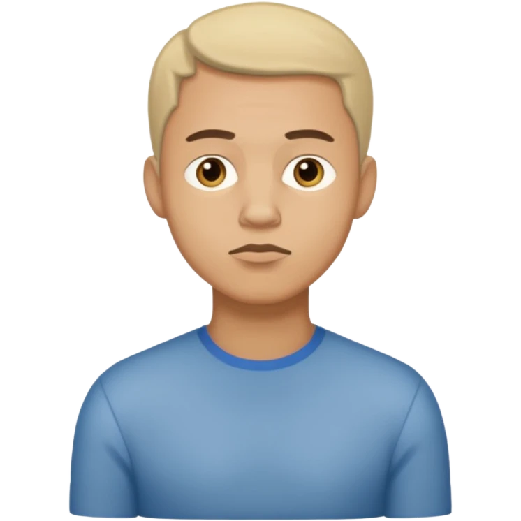 light skin man pensative, full body emoji