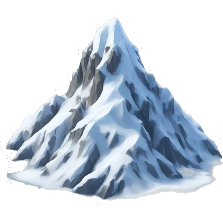 one snowmountain emoji