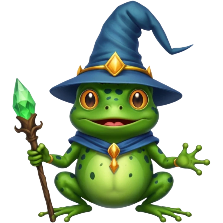 Evil wizard frog emoji