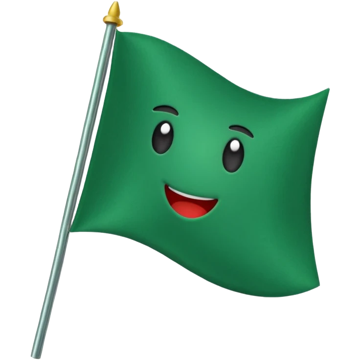 green flag with pole emoji