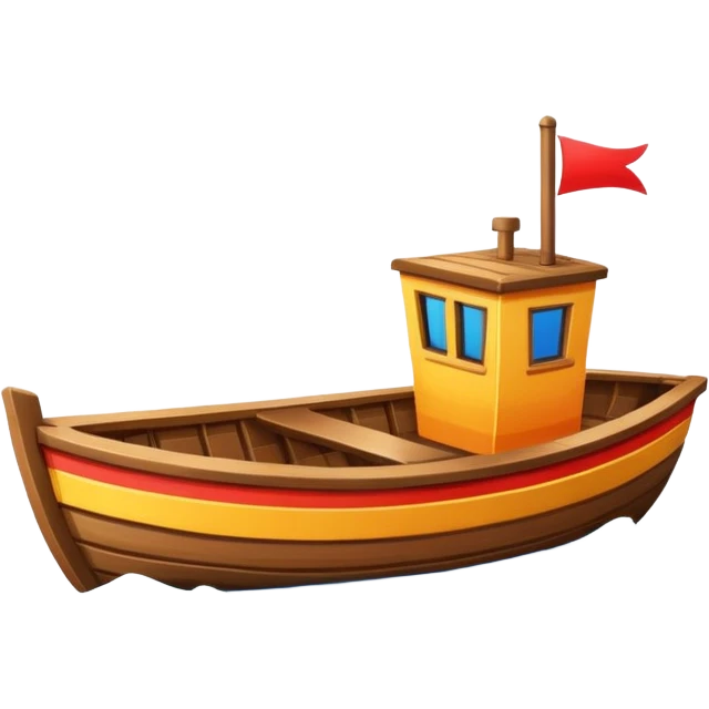 boat in cartoon  emoji