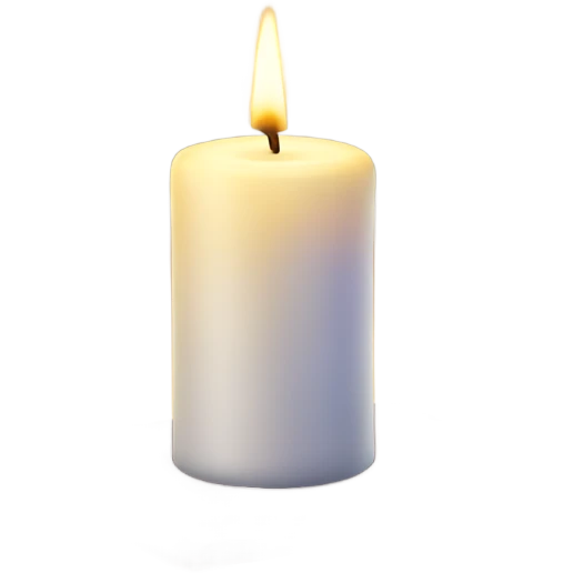 Candle on table emoji