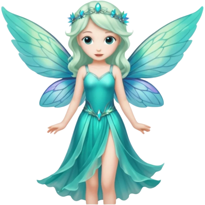 Turquoise fairy emoji