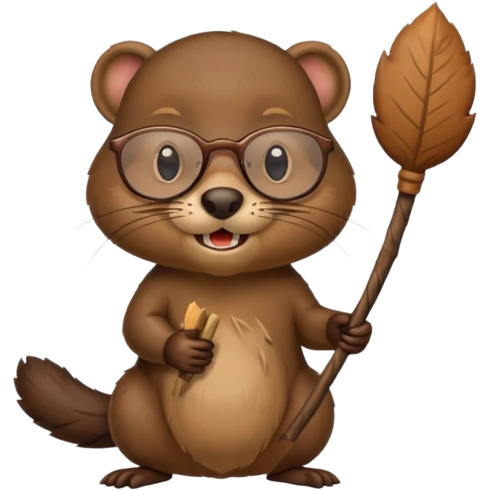 spectacled beaver emoji