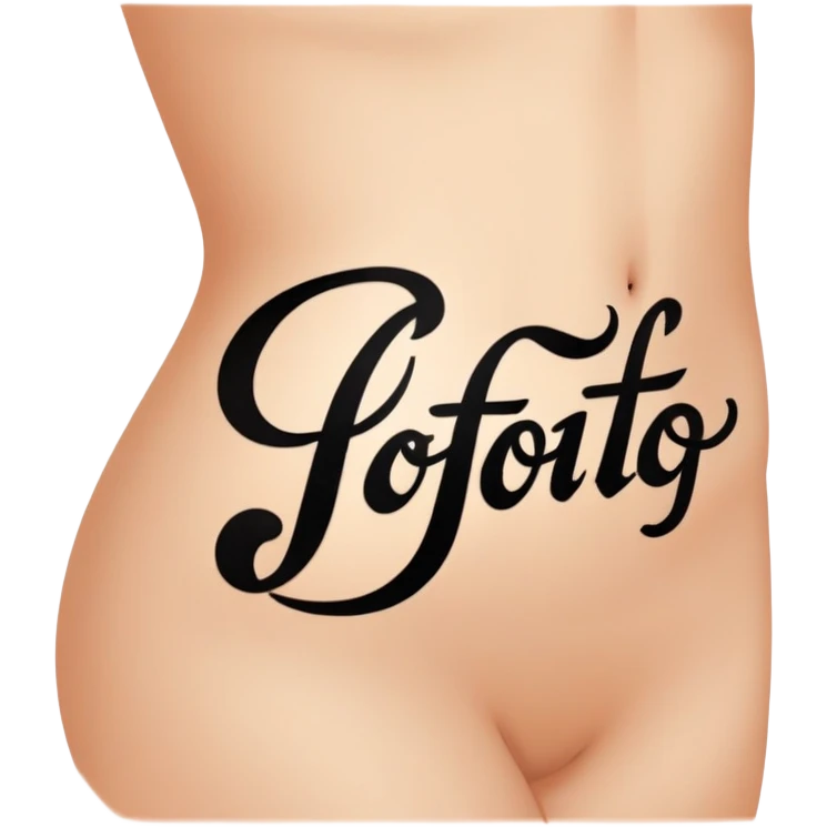 Word tattoo  emoji