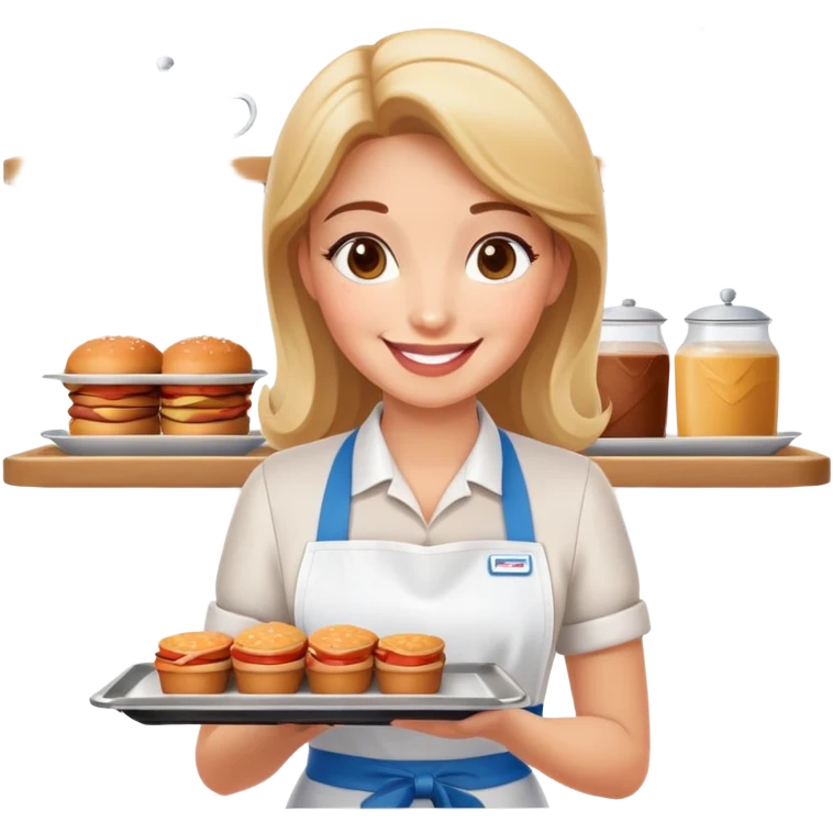 waitress at paris spam cafe emoji
