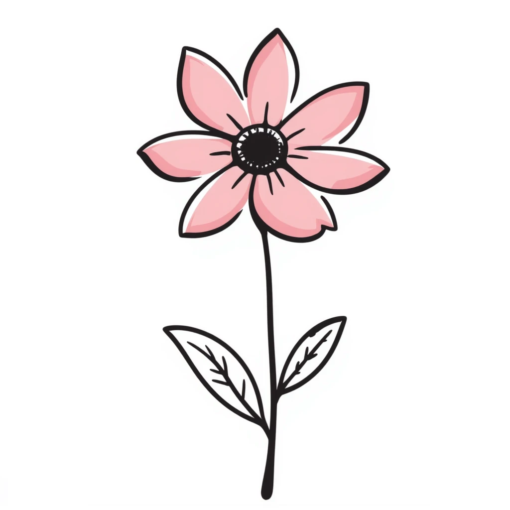 pastel pink flower emoji