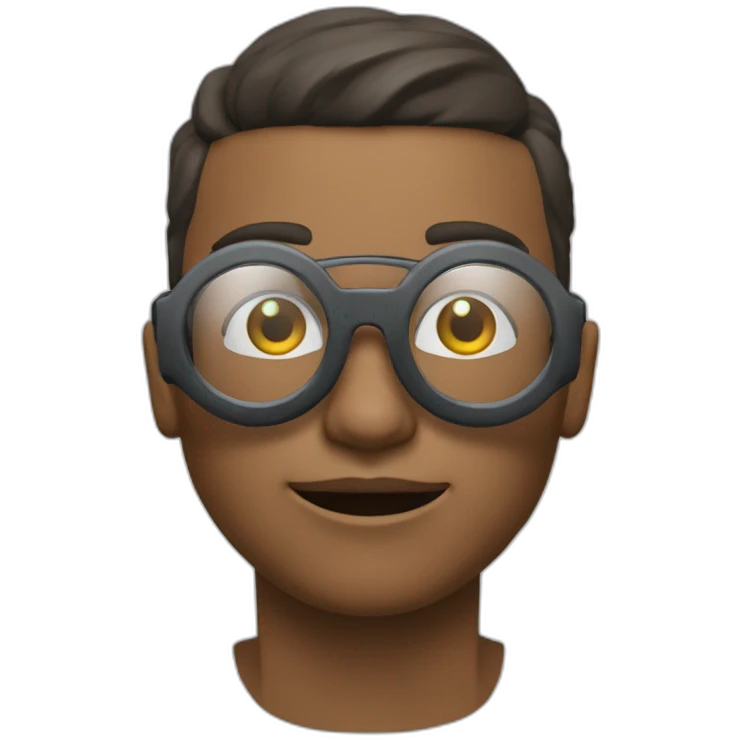 crie um emoji usando um oculos de realidade virtual emoji
