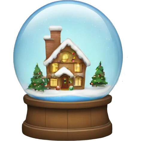 Christmas waterglobe emoji