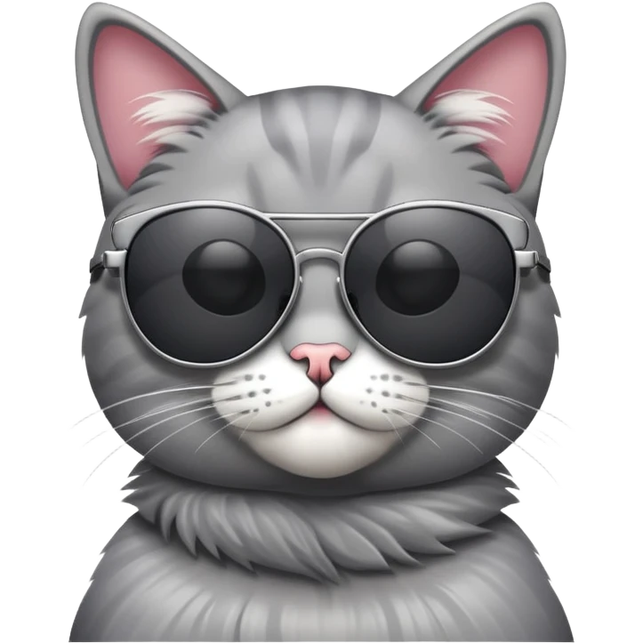 Cat wearing sunglasses emoji
