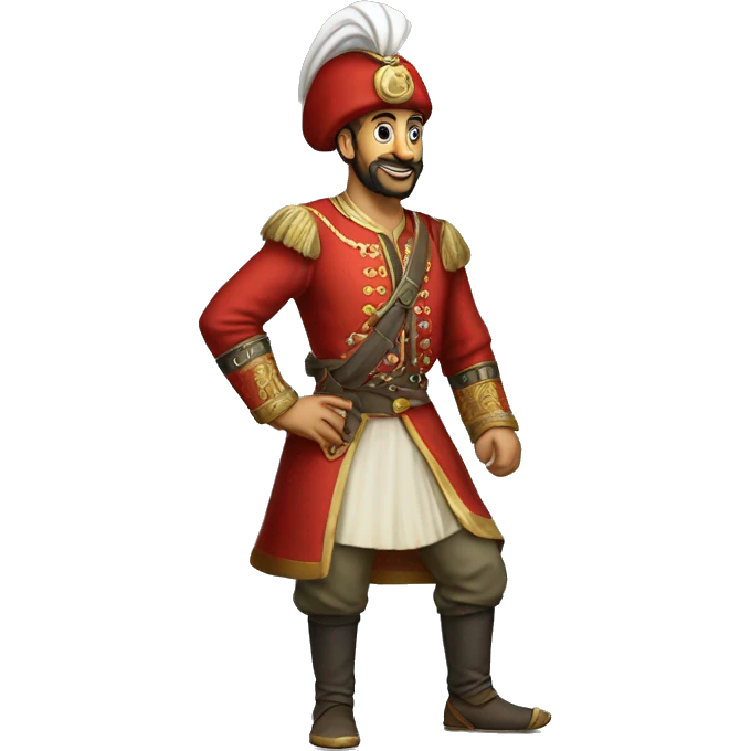 A full-length ottoman  janissary emoji