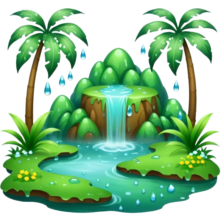 humid weather landskape imag humid more humid add draps falling emoji