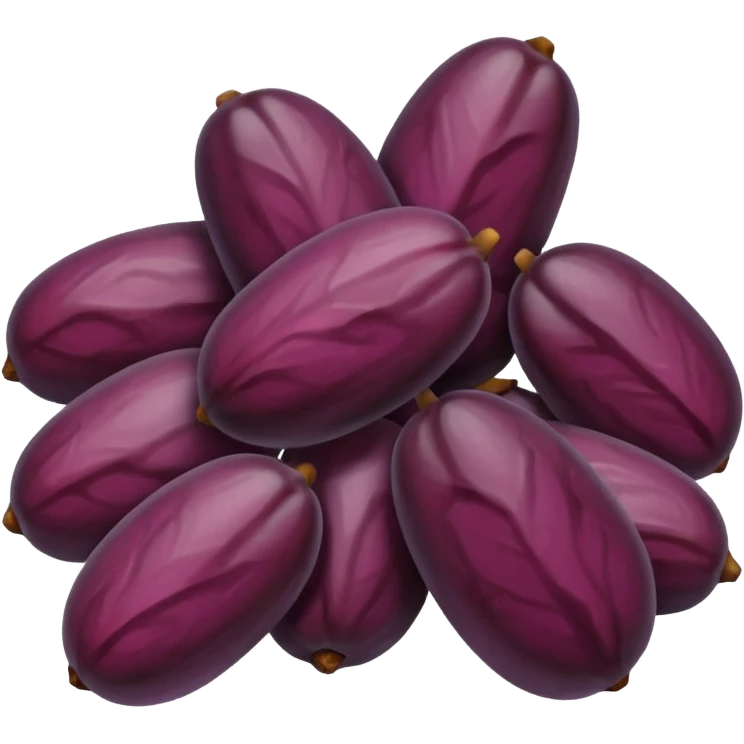 purple dried raisins emoji